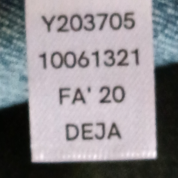 Venus Beaded Denim Jacket Blue Jean Button Down Pearls Size Small - Picture 12 of 13